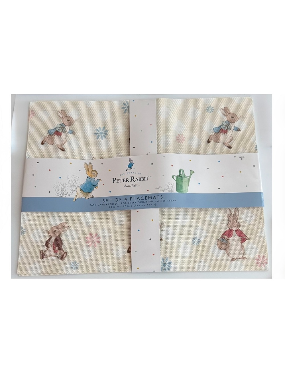 Peter Rabbit nwt Bunny Placemats - Set of 4 Easter 13 x 17”